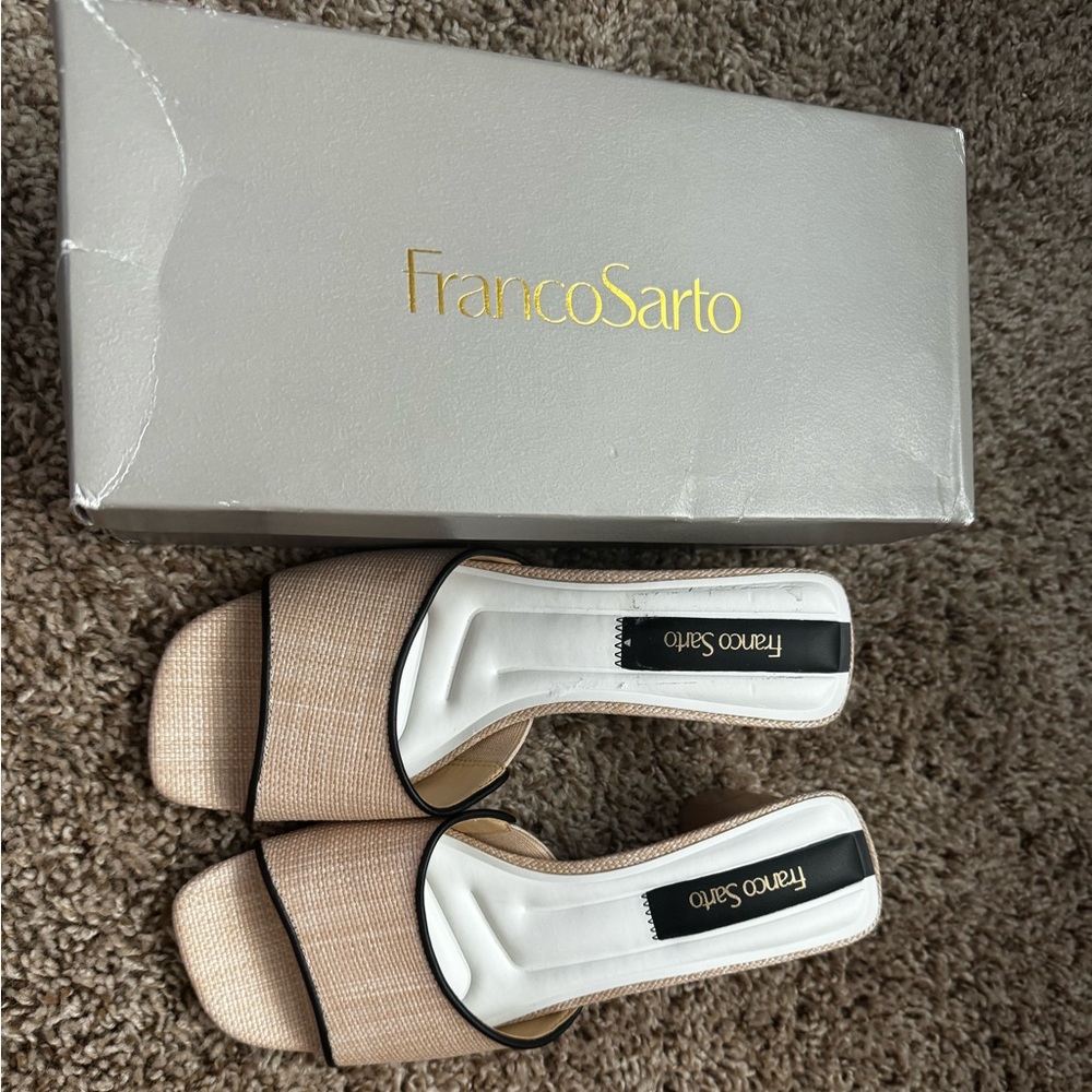 Franco Sarto Women's Linley Slide Sandals Heeled.